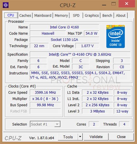 cpu z página oficial.